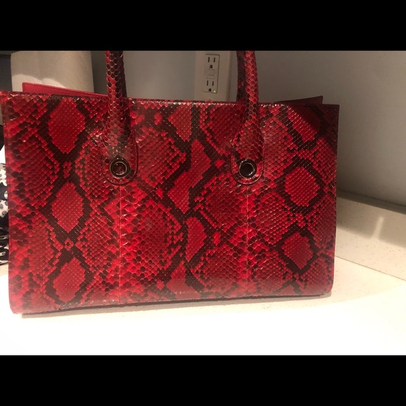 Jimmy Choo Riley Python Handbag - Picture 3 of 7